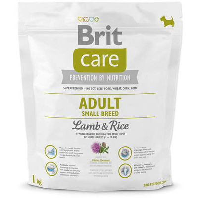 brit care adult small breed lamb & rice